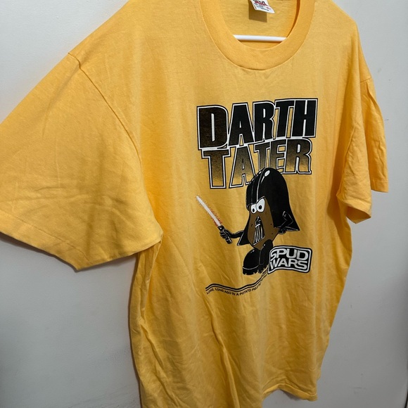 Vintage Spud Wars Darth Tater Idaho Potatoes T Shirt On Anvil Men’s Size X-Large - Picture 5 of 9